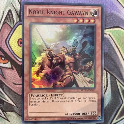 REDU-EN000 Noble Knight Gawayn - Super Rare - UNL NM Yugioh Card