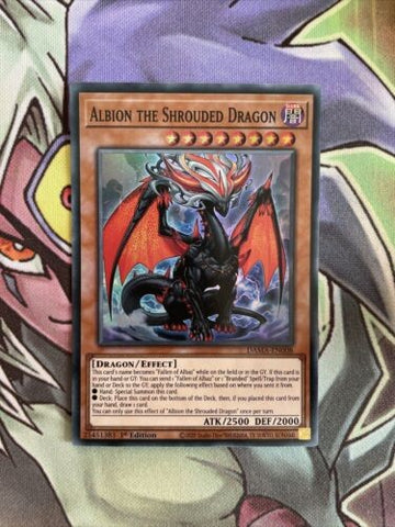 DAMA-EN008 Albion The Shrouded Dragon Super 1st Edition Near Mint Yugioh Card
