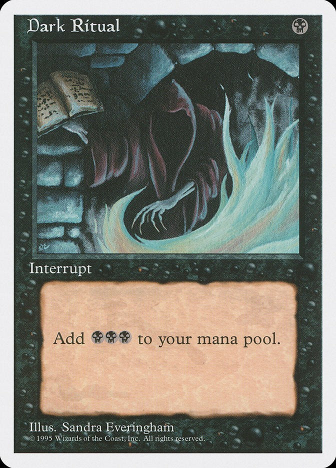 Dark Ritual 4th Edition Excellent Magic MTG