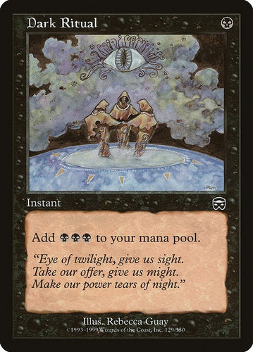 Dark Ritual Mercadian Masques Excellent Magic MTG