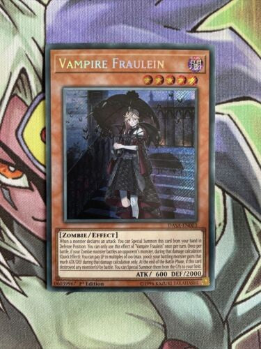 DASA-EN003 Vampire Fraulein Secret Rare 1st Edition NM Yugioh Card