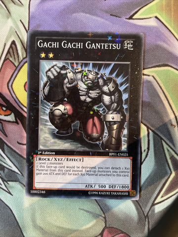 BP01-EN025 Gachi Gachi Gantetsu Starfoil Rare 1st Edition NM Yugioh Card