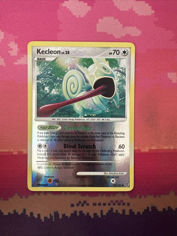 Pokemon Card Kecleon Rising Rivals Reverse Holo 52/132 Near Mint