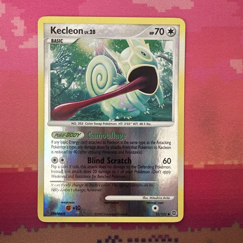 Pokemon Card Kecleon Rising Rivals Reverse Holo 52/132 Near Mint