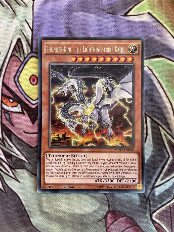 MP17-EN046 Thunder King, The Lighting Strike Kaiju 1st Edition NM Yugioh Card