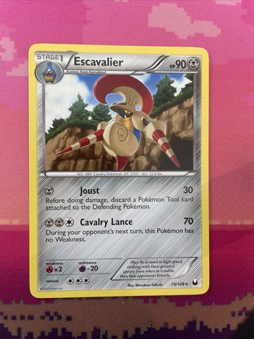 Pokemon Card Escavalier Dark Explorers rare 74/108 Near Mint