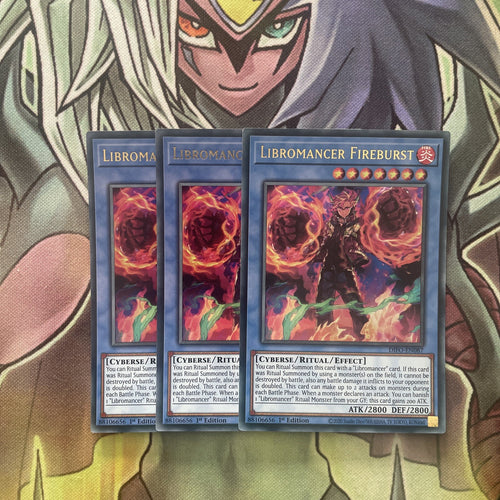 DIFO-EN087 x3 Libromancer Fireburst Ultra Rare Excellent Condition Yugioh