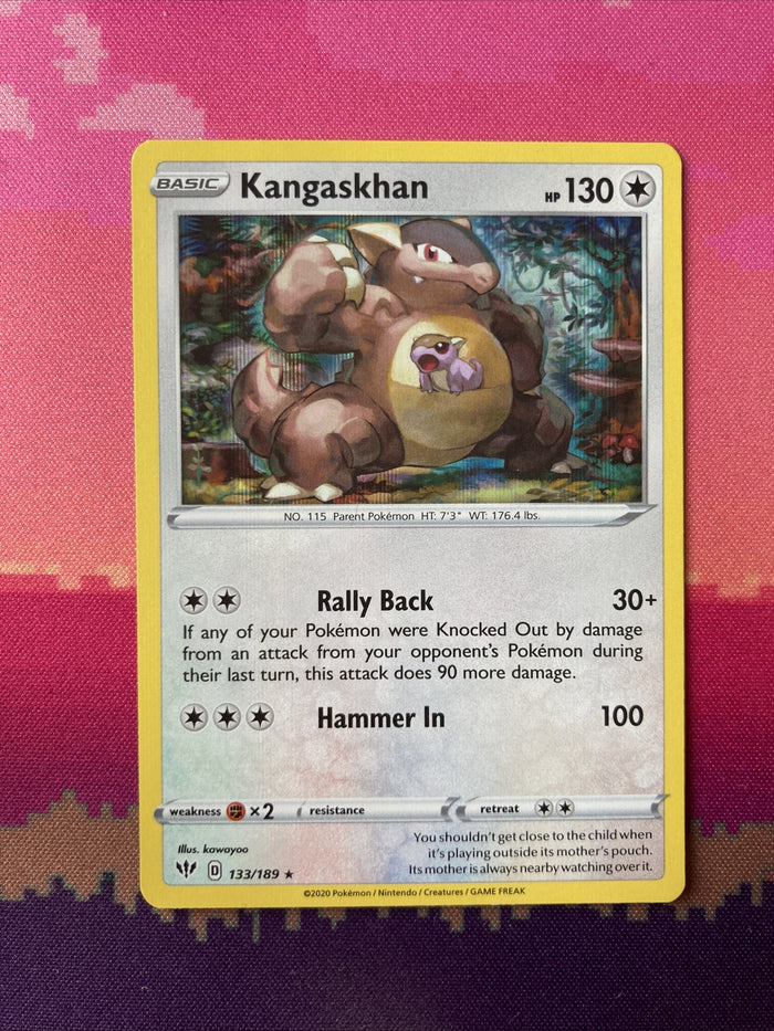Pokemon Card Kangaskhan Darkness Ablaze Holo Rare 133/189 Near Mint