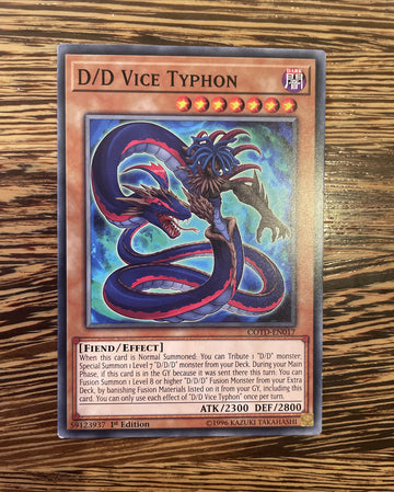 COTD-EN017 D/D VICE TYPHON Common 1st Edition YuGiOh Card