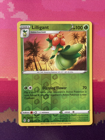 Pokemon Card Lilligant Forbidden Light Reverse Holo Rare 010/203 NM