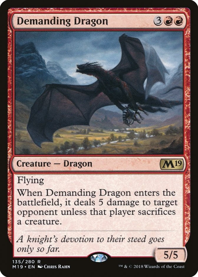 Demanding Dragon Magic 2019 Excellent Magic MTG