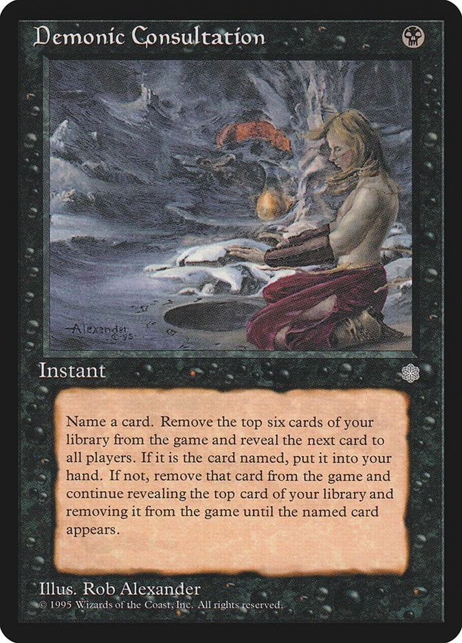 Demonic Consultation Ice Age Excellent Magic MTG