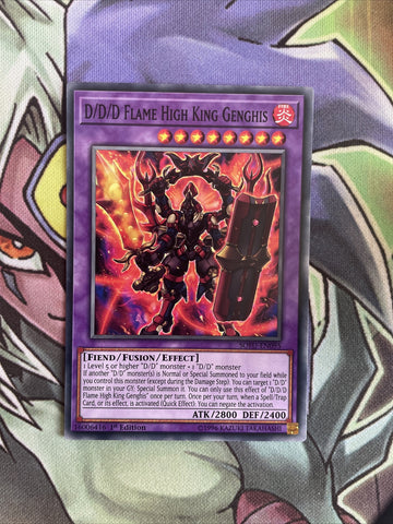 SOFU-EN095 D/D/D Flame High King Genghis Common 1st Edition NM Yugioh Card