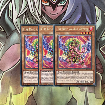 CIBR-EN029 x3 Fire King Avatar Arvata Rare Excellent Condition Yugioh