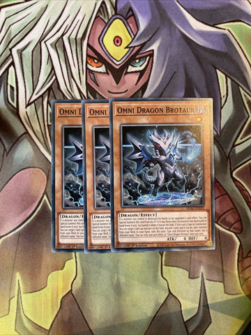 SDAZ-EN019 x3 Omni Dragon Brotaur Common Excellent Condition Yugioh