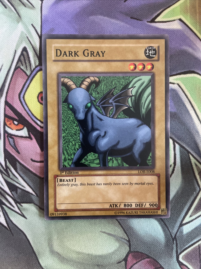 LOB-E008 Dark Gray Common 1st Edition NM Yugioh Card