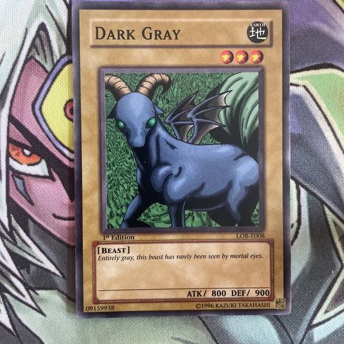 LOB-E008 Dark Gray Common 1st Edition NM Yugioh Card
