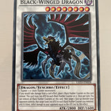LED3-EN028 Black-Winged Dragon. Common, 1st Edition. Light Play Yugioh