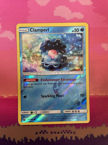 Pokemon Card Clamperl Celestial Storm Reverse Holo 41/168 Near Mint