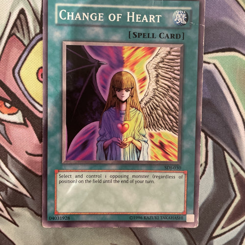 SDJ-030 Change Of Heart Common Varying Editions Heavy Play Yugioh Card