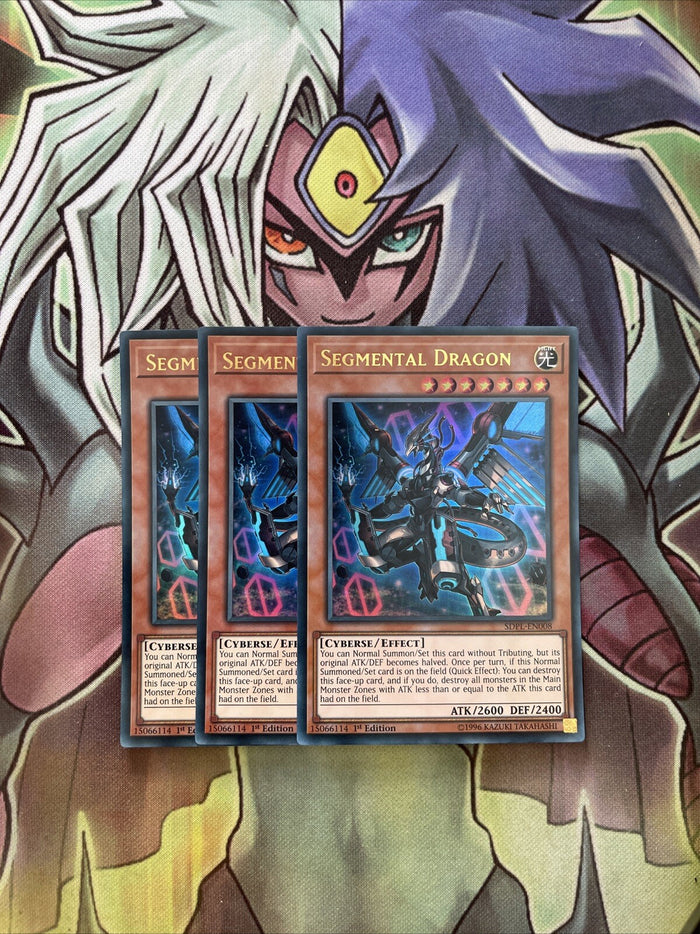 SDPL-EN008 x3 Segmental Dragon Ultra Rare Excellent Condition Yugioh