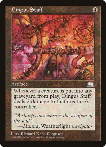 Dingus Staff Weatherlight Excellent Magic MTG