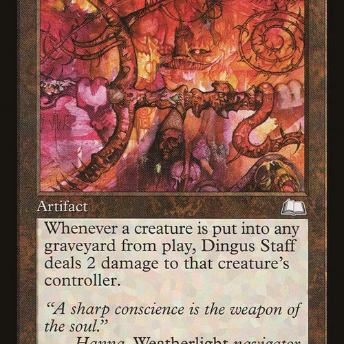 Dingus Staff Weatherlight Excellent Magic MTG