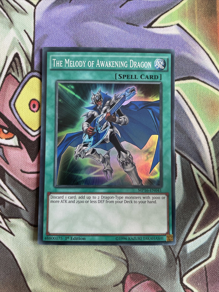 MP16-EN041 The Melody Of Awakening Dragon Super Rare 1st Edition NM Yugioh Card