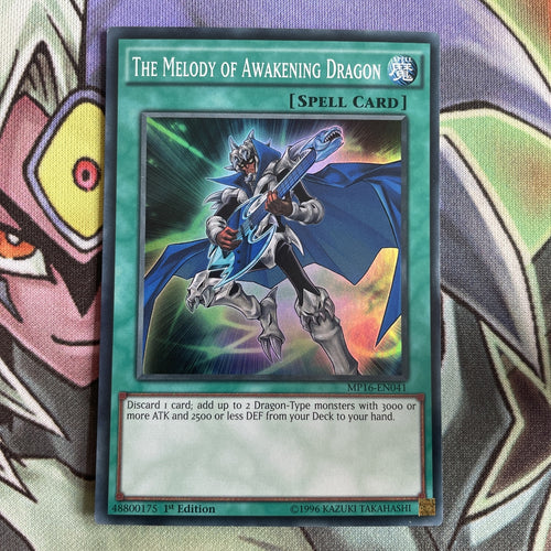 MP16-EN041 The Melody Of Awakening Dragon Super Rare 1st Edition NM Yugioh Card