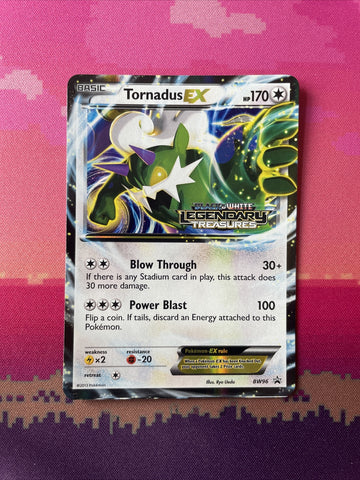 Pokemon Card Tornadus EX BW96 Ultra Rare Prerelease STAMPED NM