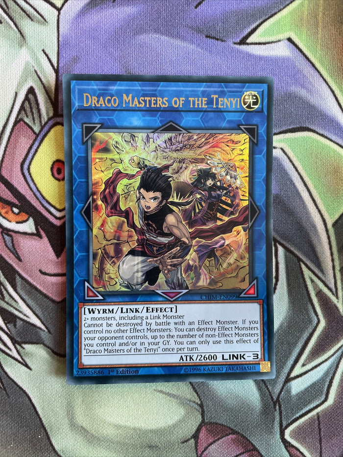 CHIM-EN099 Draco Master Of The Tenyi Ultra Rare 1st Edition NM Yugioh Card