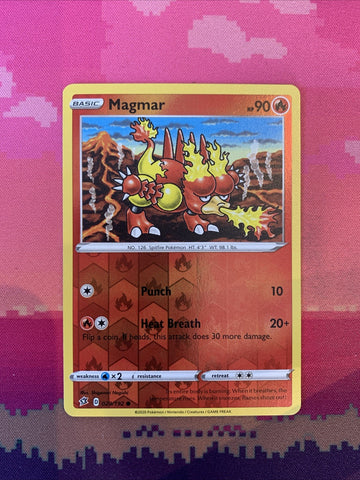 Pokemon Card Magmar Rebel Clash Reverse Holo 029/192 NM