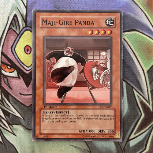 FET-EN012 Maji-Gire Panda Common 1st Edition NM Yugioh Card