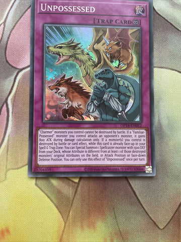 OP14-EN012 Unpossessed Yu-Gi-Oh! Super Rare Near Mint Yugioh Card (back)
