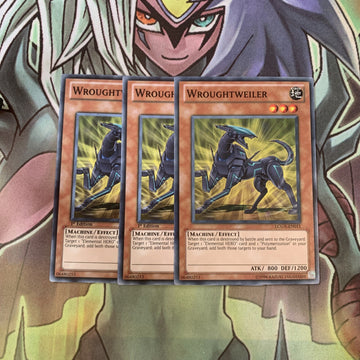 LCGX-EN011 x3 Wroughtweiler Common Excellent Condition Yugioh