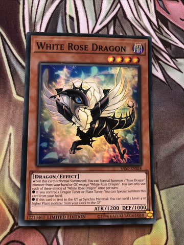 SAST-ENSE4 White Rose Dragon Super Rare Limited Edition Mint YuGiOh Card