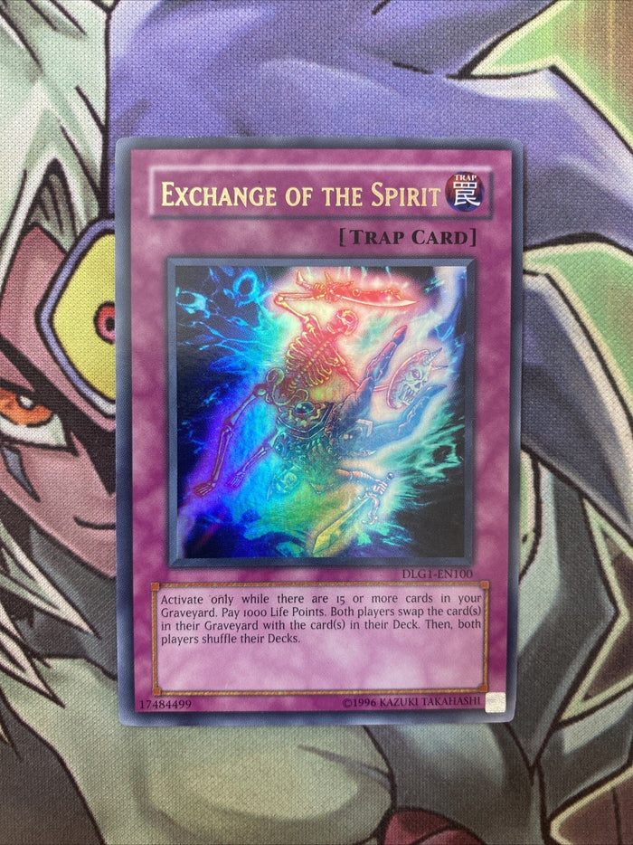 DLG1-EN100 Exchange Of The Spirit Ultra Rare Unlimited Edition NM Yugioh Card