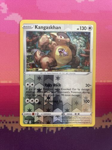 Pokemon Card Kangaskhan Darkness Ablaze Reverse Holo Rare 133/189 NM