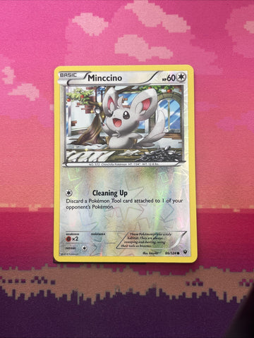 Pokemon Card Minun Fates Collide Reverse Holo 86/124 Near Mint