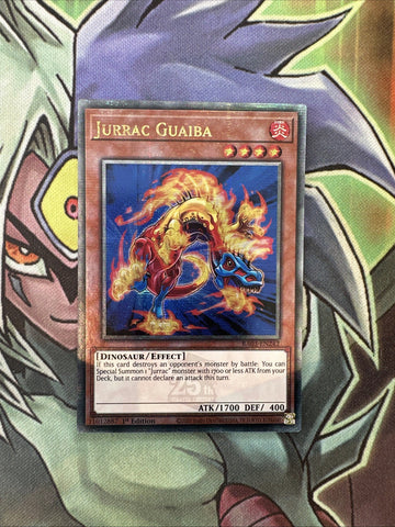 RA03-EN242 Jurrac Guaiba Quarter Century Secret 1st Edition NM Yugioh Card