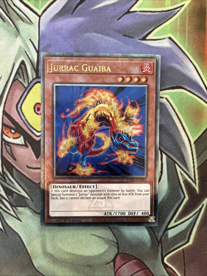 RA03-EN242 Jurrac Guaiba Quarter Century Secret 1st Edition NM Yugioh Card
