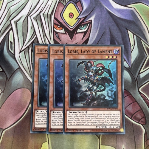 POTE-EN092 x3 Loris, Lady of Lament Super Rare Excellent Condition Yugioh