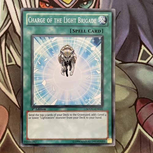 SDDC-EN035 Charge Of The Light Brigade Common 1st Edition NM Yugioh