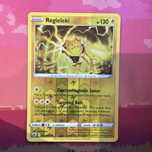 Pokemon Card Regieleki Astral Radiance Reverse Holo Rare 051/189 NM