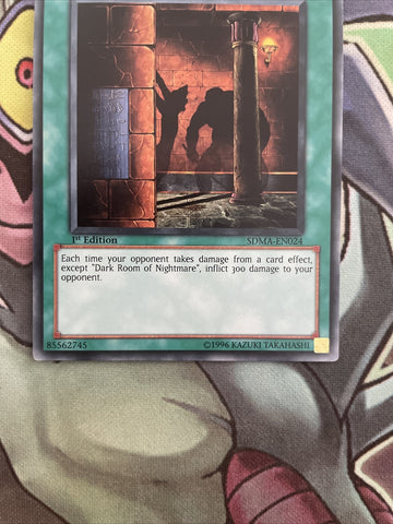 SDMA-EN024 Dark Room Of Nightmare Common 1st Edition NM Yugioh Card (back)