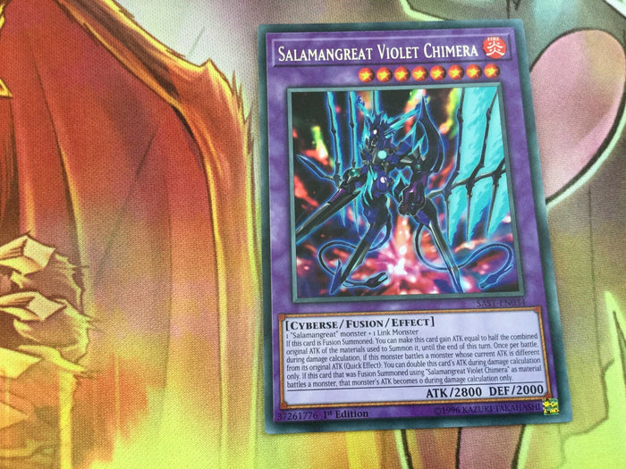 SAST-EN034 SALAMANGREAT VIOLET CHIMERA Rare 1st Edition YuGiOh Card