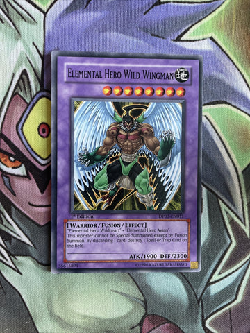 DP03-EN011 Elemental Hero Wild Wingman Common 1st Edition NM Yugioh Card