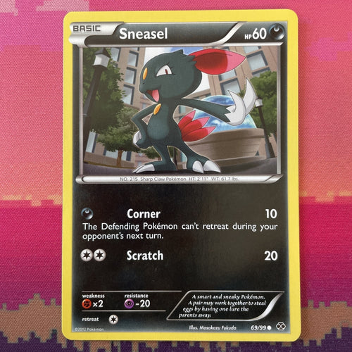 Pokemon Card Sneasel Next Destinies Common 69/99 NM