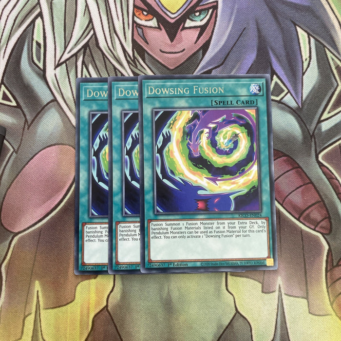 KICO-EN024 x3 Dowsing Fusion Rare Excellent Condition Yugioh