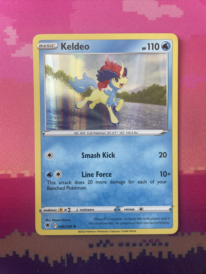 Pokemon Card Keldeo Astral Radiance Holo Rare 045/189 NM